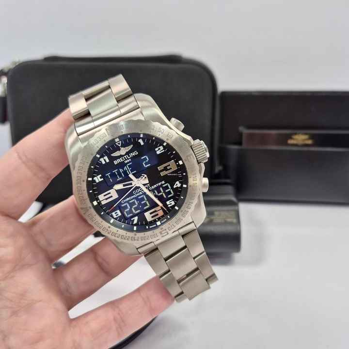  Breitling Cockpit B50 Full Titanium 46mm Quartz Completo 