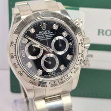 Thumbnail von Rolex Daytona Ouro Branco Diamond Index 40mm Completo