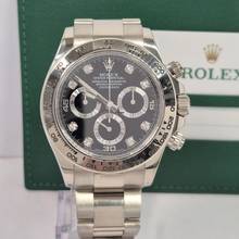 Thumbnail von Rolex Daytona Ouro Branco Diamond Index 40mm Completo