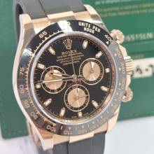 Thumbnail von Rolex Daytona Ouro Rosé Oysterflex Black Dial 40mm Automático Completo