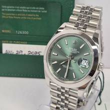 Thumbnail von Rolex Datejust 41 41mm Green Dial Jubilee Automático Completo