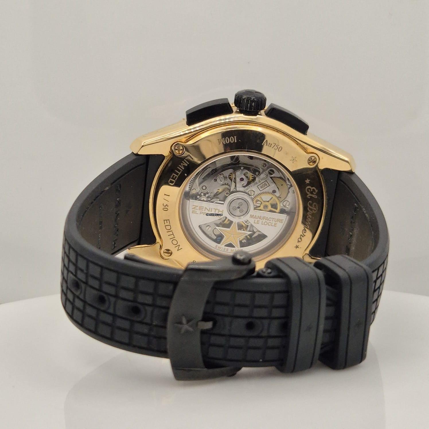 Thumbnail von Zenith El Primero Stratos Flyback Edição de 50 Peças Ouro Rosé 45mm Completo