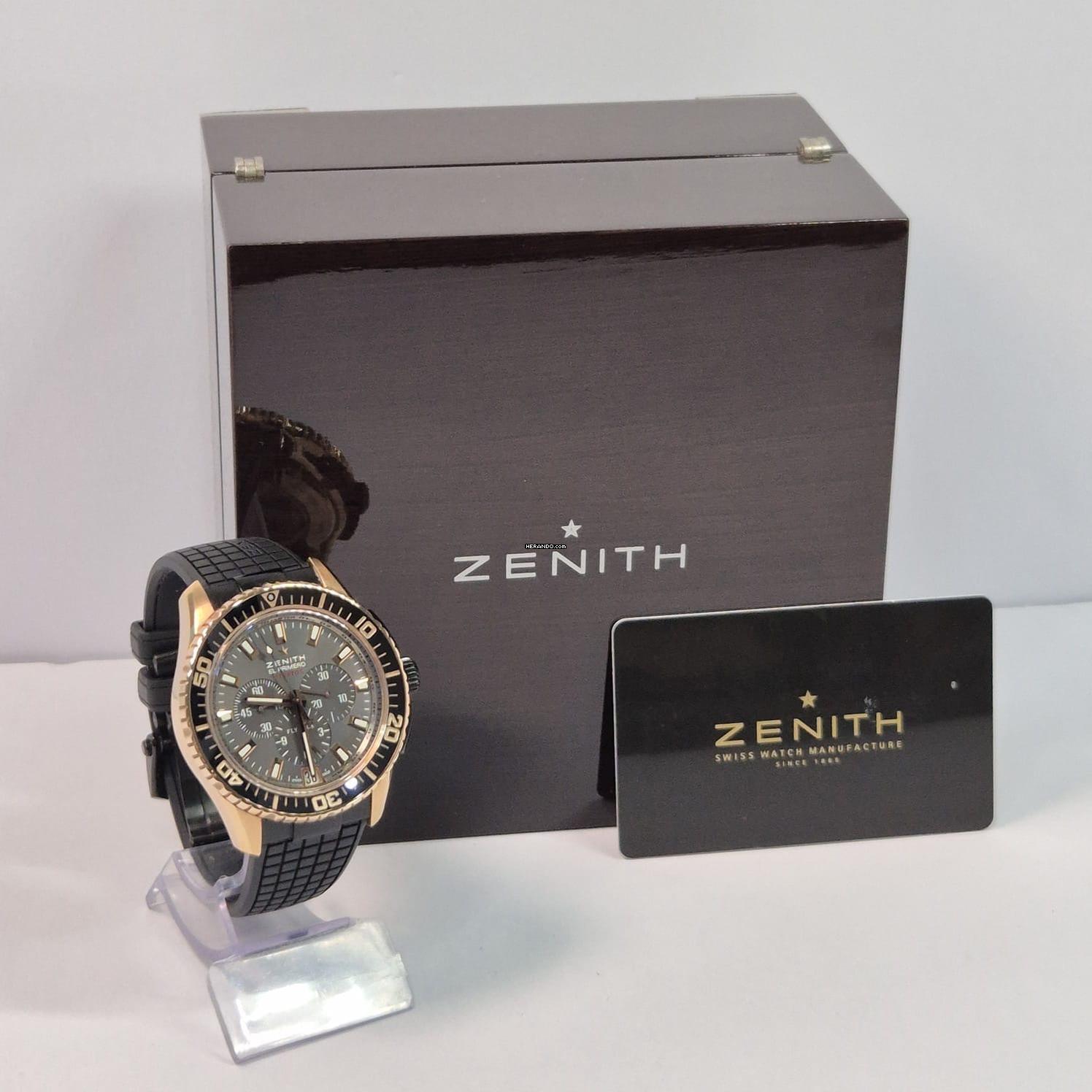 Thumbnail von Zenith El Primero Stratos Flyback Edição de 50 Peças Ouro Rosé 45mm Completo