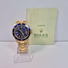 Thumbnail von Rolex Submariner Date Full Gold Purple Dial 40mm Automático Completo