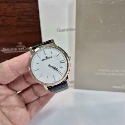  Jaeger-LeCoultre Master Ultra Thin 1907 Tribute Ouro Branco 39mm Corda Completo 