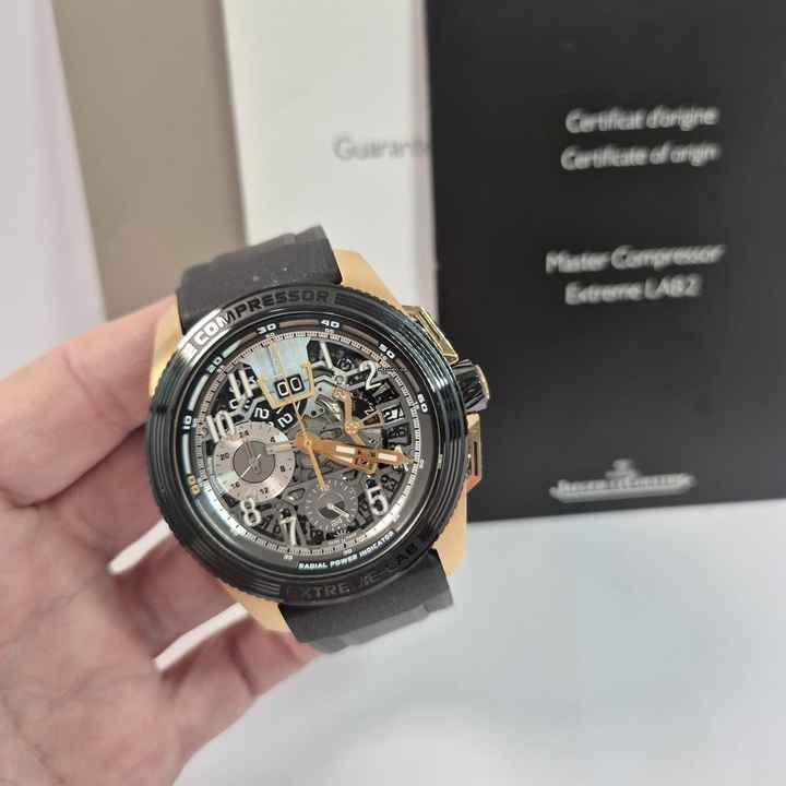  Jaeger-LeCoultre Master Compressor Extreme LAB 2 Tribute to Geophysic Ouro Rosé & Cerâmica 46mm Automático 