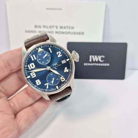  IWC Große Fliegeruhr Big Pilot Le Petit Prince Monopusher 8 Days Corda 46mm Completo 