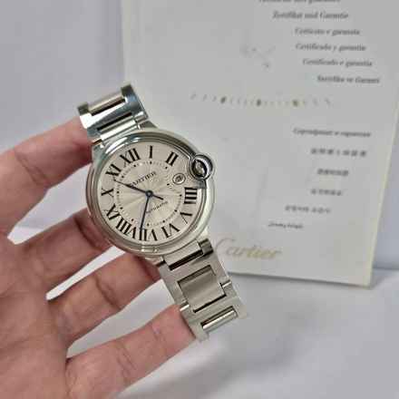  Cartier Ballon Bleu 42mm Full Steel 42mm Automático Completo 