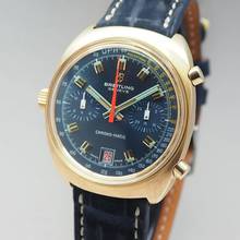 Thumbnail von Breitling Chrono-Matic Vintage Chrono-Matic Chronograph Ref.: 2118 solid Gold 18k/750 ULTRA RARE