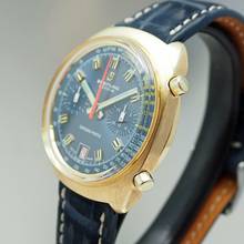 Thumbnail von Breitling Chrono-Matic Vintage Chrono-Matic Chronograph Ref.: 2118 solid Gold 18k/750 ULTRA RARE