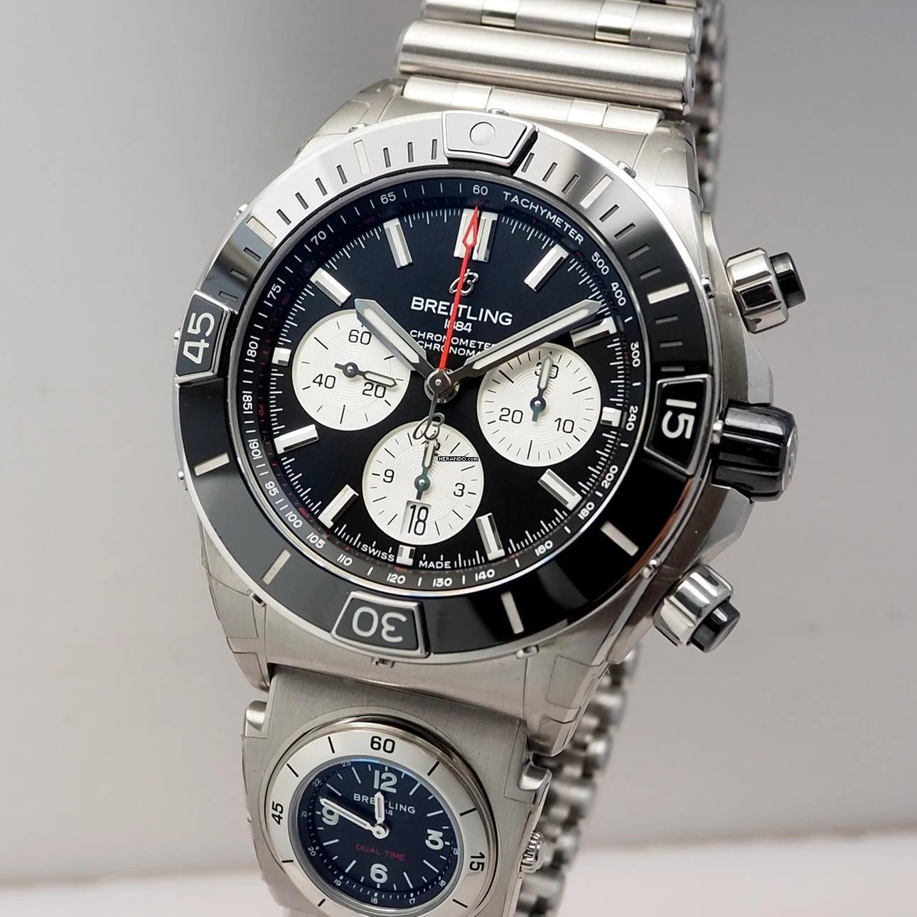  Breitling Chronomat Super Chronomat B01 44 UTC Stahl B+P NEU 2025 verklebt 11600.-Euro NEU 2025 Sofort lieferbar! 