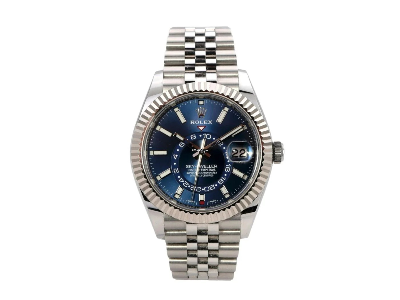  Rolex Sky-Dweller 326934 Blau Jubile-Band 