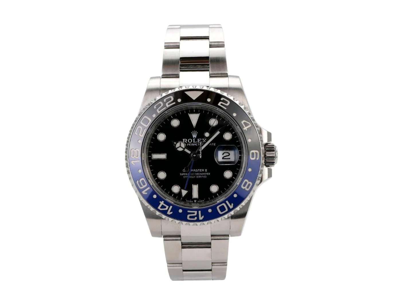  Rolex GMT-Master II Edelstahl 126710BLNR Oyster-Band 