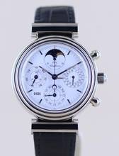 Thumbnail von IWC Da Vinci Perpetual Calendar Chronograph 18K Whitegold white Dial 39 mm Ewiger Calendar Dresswatch