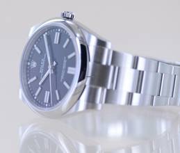 Thumbnail von Rolex Oyster Perpetual 41 schwarz Dial Rehaut black 41mm 124300 B+P