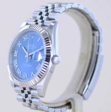 Thumbnail von Rolex Datejust 41 Stahl Jubiléband blue roman Dial 41mm B+P 126334 Top