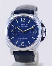 Thumbnail von Panerai Luminor Marina Automatic PAM00119 Steel small second Automatic Blue dial rar 40mm B+P