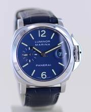 Thumbnail von Panerai Luminor Marina Automatic PAM00119 Steel small second Automatic Blue dial rar 40mm B+P