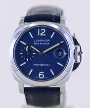 Thumbnail von Panerai Luminor Marina Automatic PAM00119 Steel small second Automatic Blue dial rar 40mm B+P
