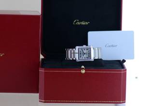 Thumbnail von Cartier Tank Française Lady Stahl Diamond Case Klassiker Sportlich B+P