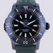 Thumbnail von Breitling Superocean 48 Black Titan DLC Taucheruhr 300 Meter green Dial Boutique B+P