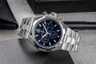Thumbnail von Vacheron Constantin Overseas Chronograph Stahl Automatik 49150/B01A-9097 B&P