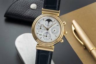 Thumbnail von IWC Da Vinci Perpetual Calendar Chronograph 18K Gold Automatik Ref. IW375001