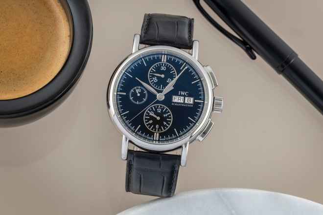  IWC Portofino Chronograph Edelstahl Automatik Herrenuhr Ref. IW378303 