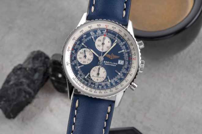  Breitling Old Navitimer Chronograph Edelstahl Automatik Ref. 13322 Klassiker 
