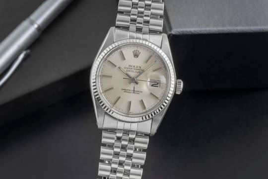 Rolex Datejust 36 Stahl / Weissgold Automatik Herrenuhr Ref. 16014 Klassiker 