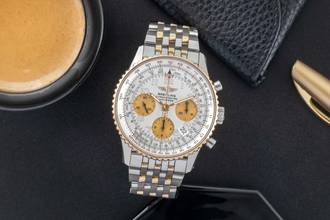 Thumbnail von Breitling Navitimer Chronograph Stahl / Gold Automatik Herren Ref D23322 Papiere