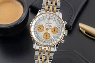 Thumbnail von Breitling Navitimer Chronograph Stahl / Gold Automatik Herren Ref D23322 Papiere