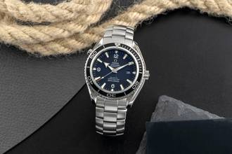 Thumbnail von Omega Seamaster Planet Ocean 45,5 Automatik Co Axial Ref. 2200.50.00 B&P 2007