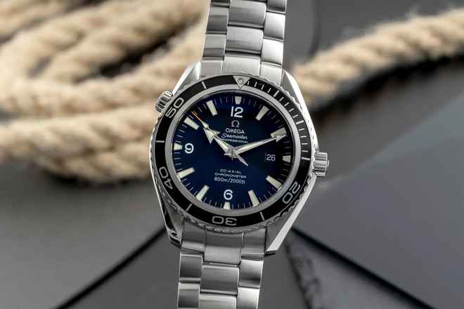  Omega Seamaster Planet Ocean 45,5 Automatik Co Axial Ref. 2200.50.00 B&P 2007 