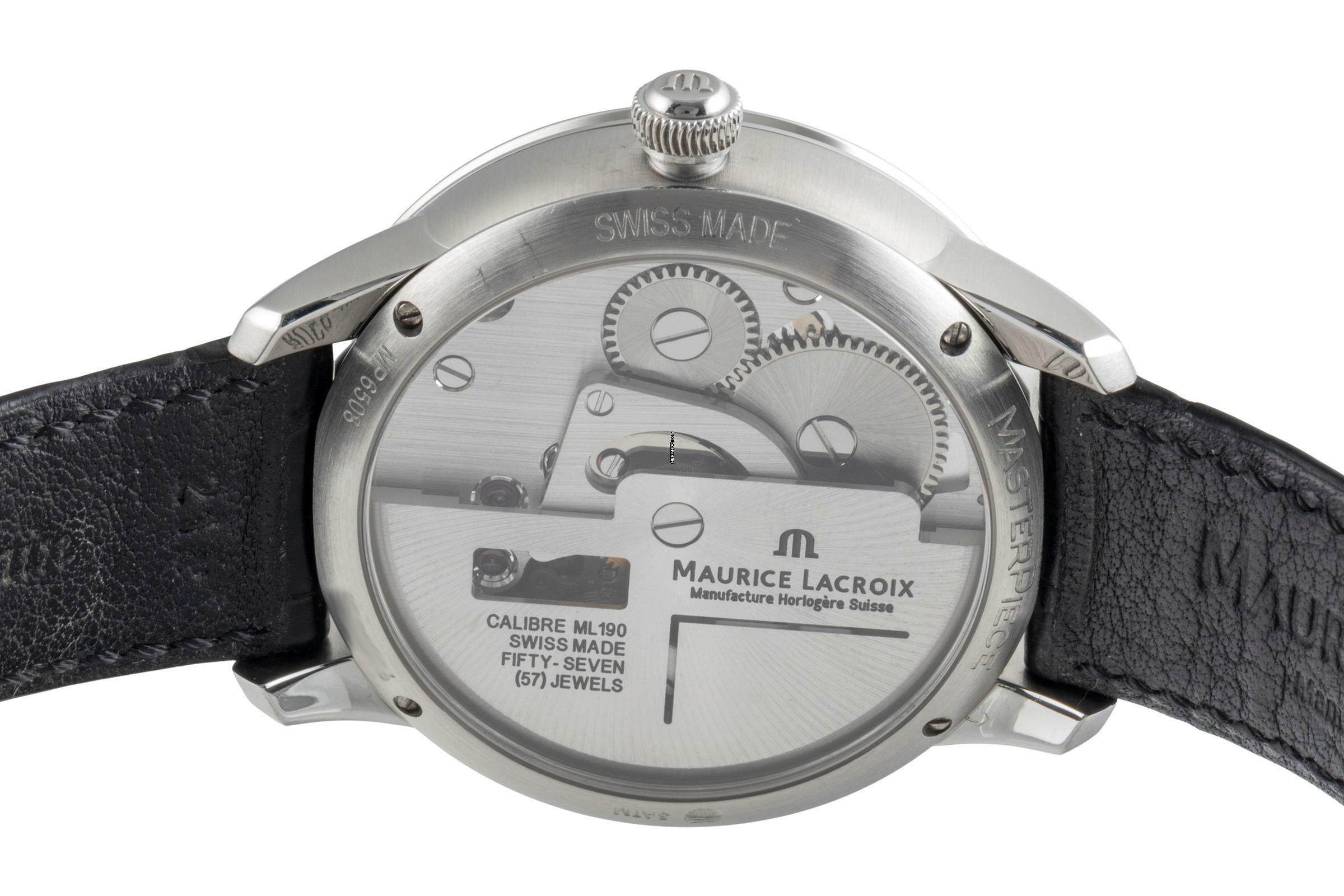 Thumbnail von Maurice Lacroix Masterpiece Stahl Automatik Herrenuhr Ref. MP6508 Box & Papiere