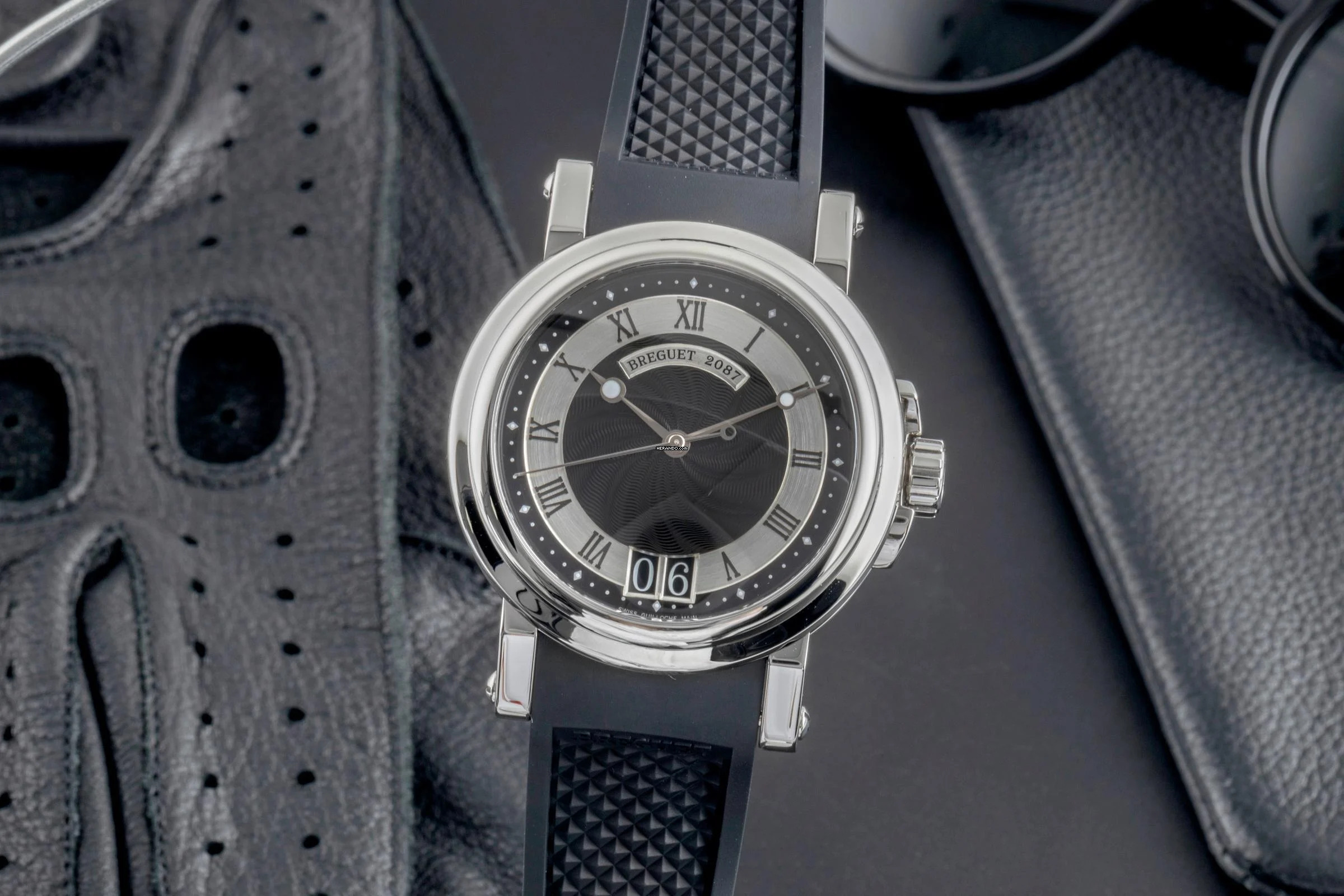  Breguet Marine ´Horloger de la Marine´ Stahl Automatik Ref G5817ST925V8 B&P 2016 