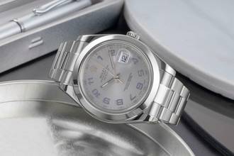 Thumbnail von Rolex Datejust II 41 Blue Dial Oyster Edelstahl Automatik Herrenuhr Ref. 116300