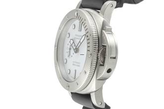 Thumbnail von Panerai Luminor Submersible Bianco Automatik Herrenuhr Ref. PAM02223 B&P 2022