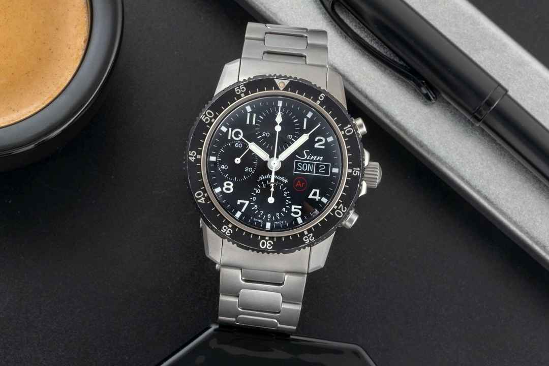  Sinn 103 Ti Ar Chronograph Titan Automatik Herrenuhr Ref. 103.071 