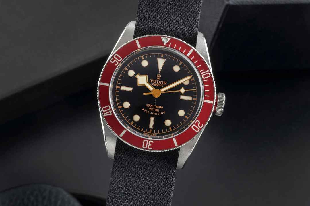  Tudor Black Bay Heritage Black Bay Smiley Dial Automatik Herrenuhr Ref. 79220R B&P 2016 