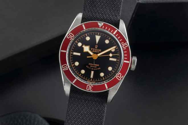  Tudor Black Bay Heritage Black Bay Smiley Dial Automatik Herrenuhr Ref. 79220R B&P 2016 