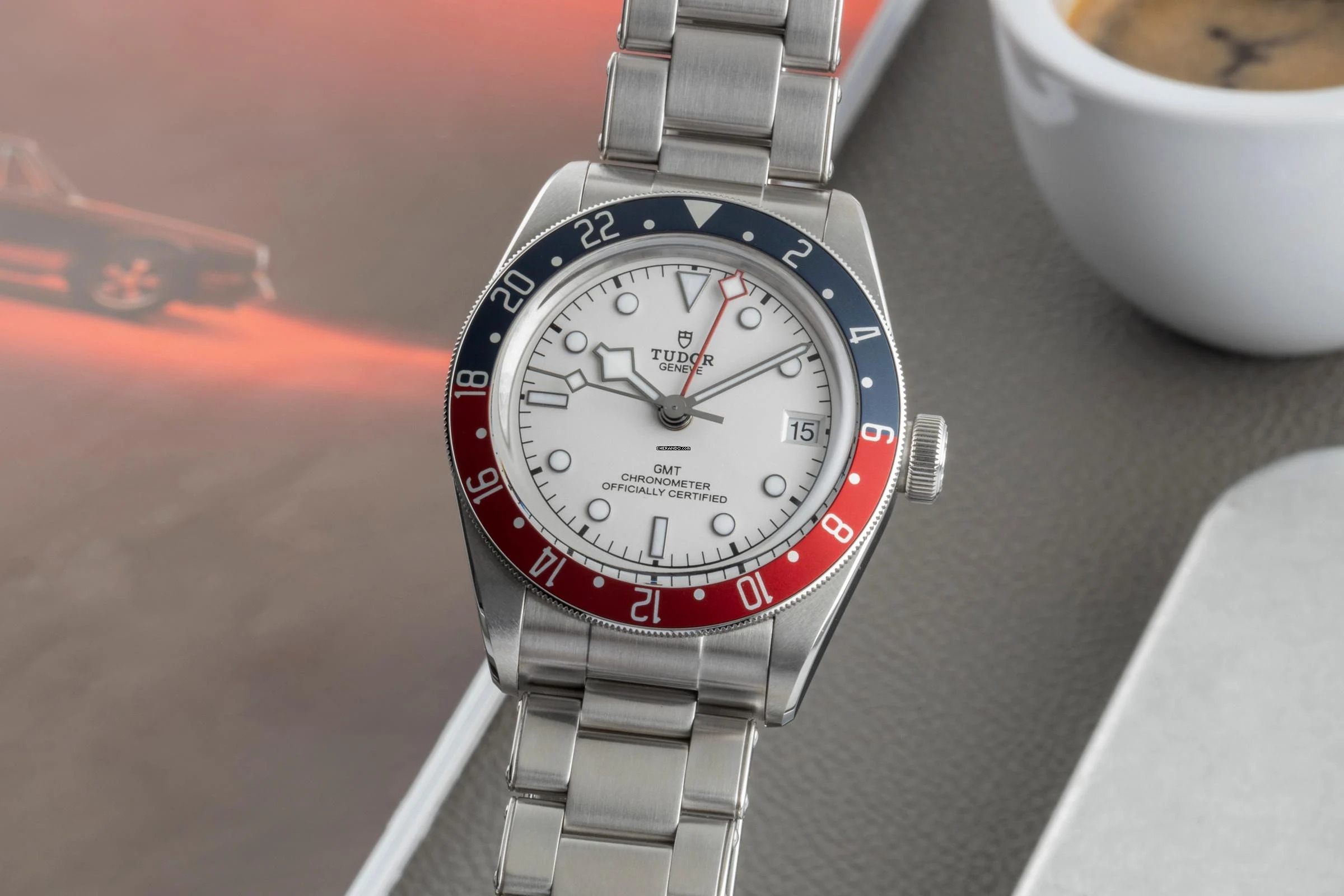 Tudor Black Bay GMT Edelstahl Automatik Herrenuhr Ref. 79830RB B&P