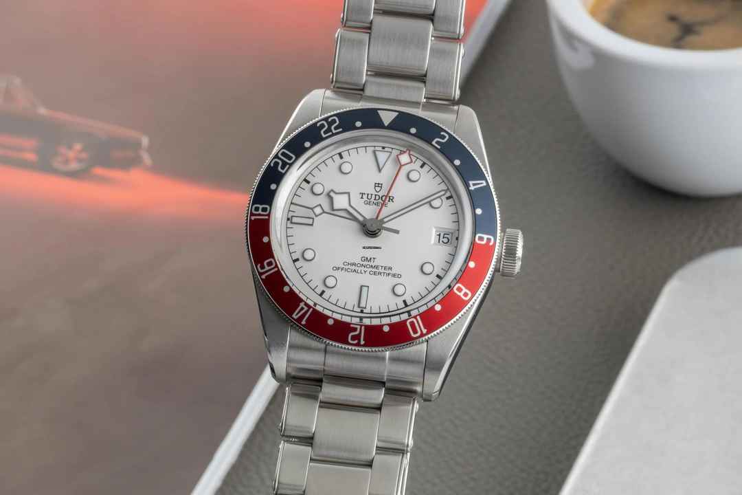  Tudor Black Bay GMT Edelstahl Automatik Herrenuhr Ref. 79830RB B&P 