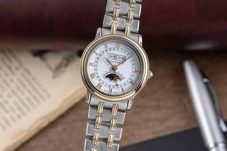 Thumbnail von Blancpain Villeret Stahl / Gold Handaufzug Mondphase Damenuhr Ref. 6281