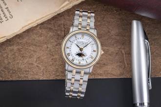 Thumbnail von Blancpain Villeret Stahl / Gold Handaufzug Mondphase Damenuhr Ref. 6281