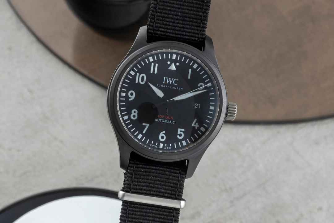  IWC Fliegeruhr Pilot Top Gun Keramik / Titan Automatik Herrenuhr Ref. IW326901 B&P 2020 