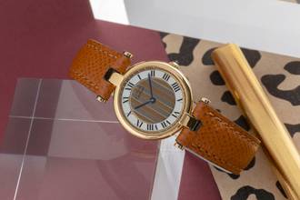 Thumbnail von Cartier must Vendome Louis Cartier SM Vermeil Trinity Dial Damenuhr Ref 84978213