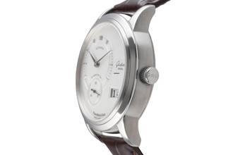 Thumbnail von Glashütte Original PanoMaticDate Stahl Automatik Herrenuhr Ref. 90-01-02-02-04