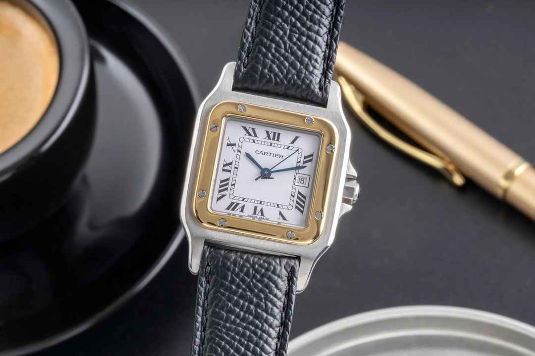  Cartier Santos Carrée LM Stahl / Gold Automatik Herrenuhr Ref. 2961 81036288 