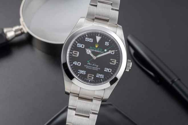  Rolex Air King Automatik Stahl Herrenuhr Oyster Perpetual Ref. 116900 B&P 2018 